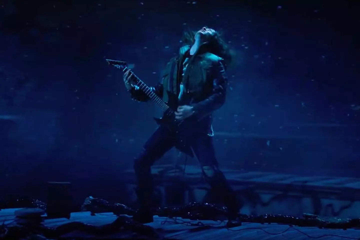 Eddie's guitar scene was seriously epic.