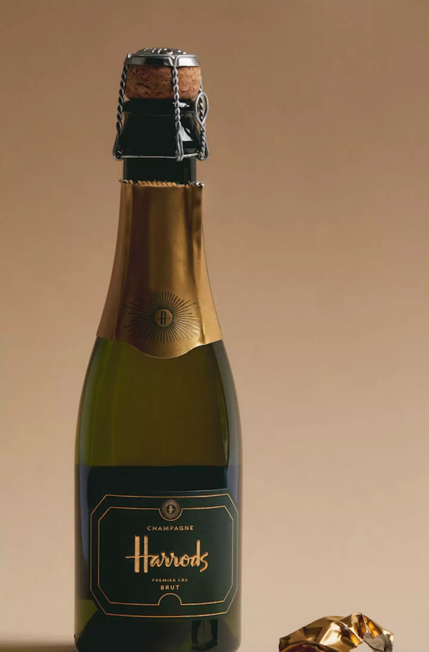 Bottle of champagne on Christmas Day goes down a treat (Harrods)