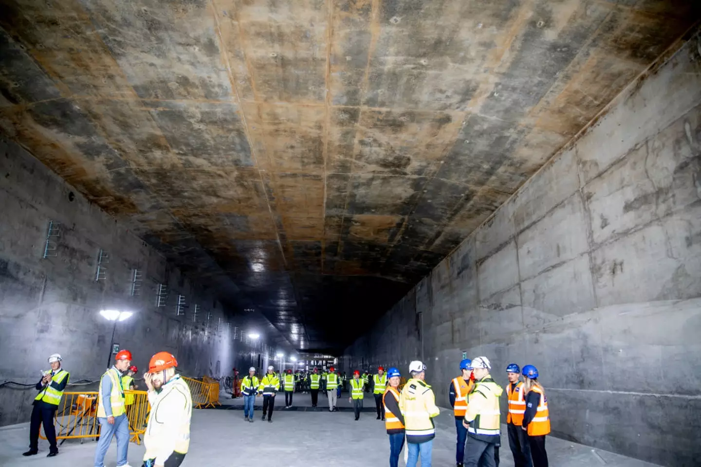 The Fehmarn Tunnel's entrance point (INGRID RIIS/Ritzau Scanpix/AFP via Getty Images)