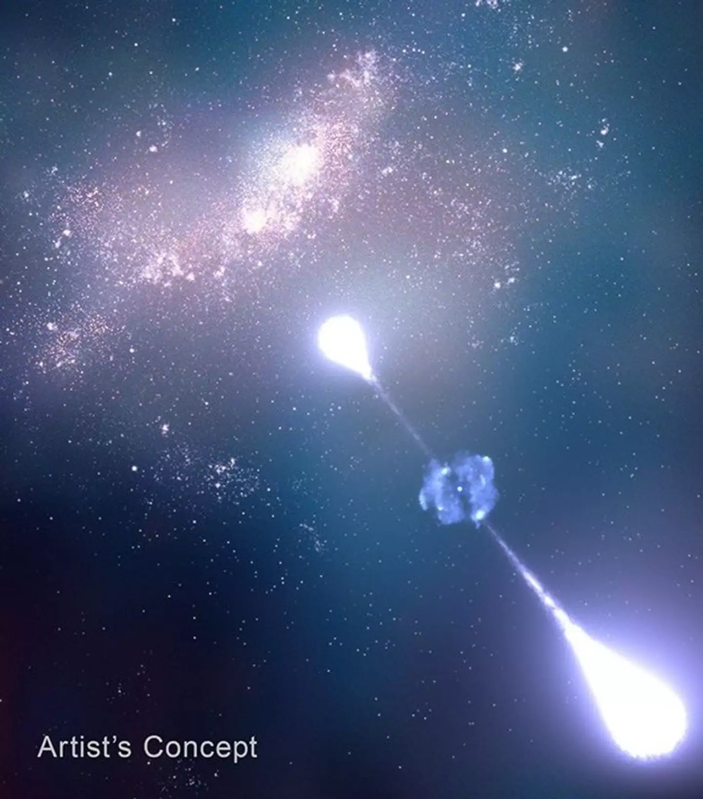 The signal came from a supernova which exploded when the universe was only 730 million years old (NASA/ESA/CSA/STScI/Leah Hustak)