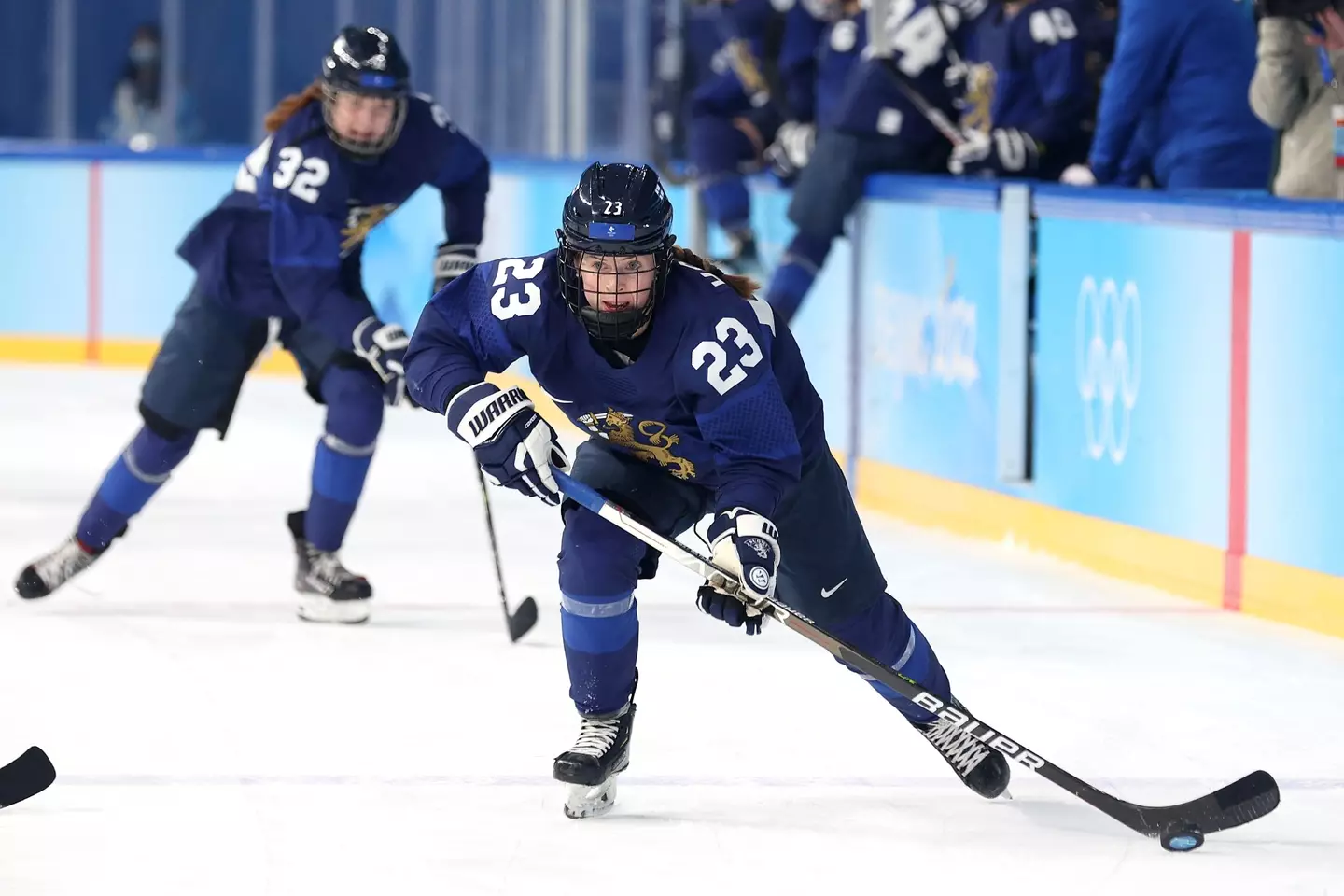 Sanni Hakala at the Beijing Winter Olympics.