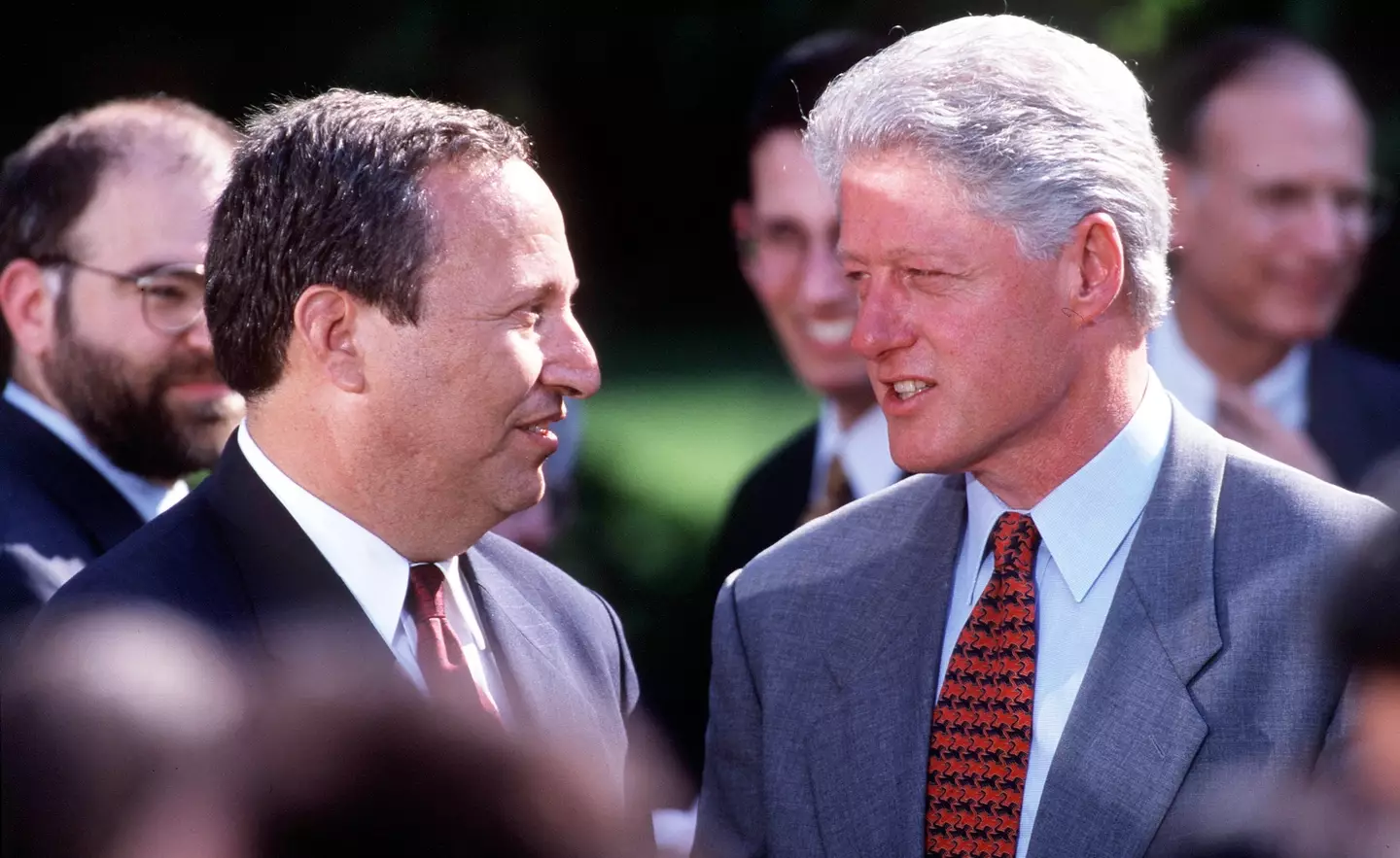 The President pointed fingers at Larry Summers and Bill Clinton (Cynthia Johnson/Getty Images)