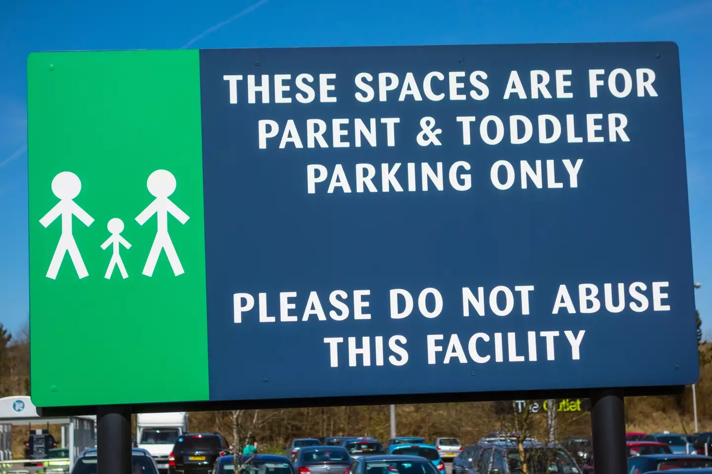 Parents can be landed with a hefty fine if caught misusing the parking space.