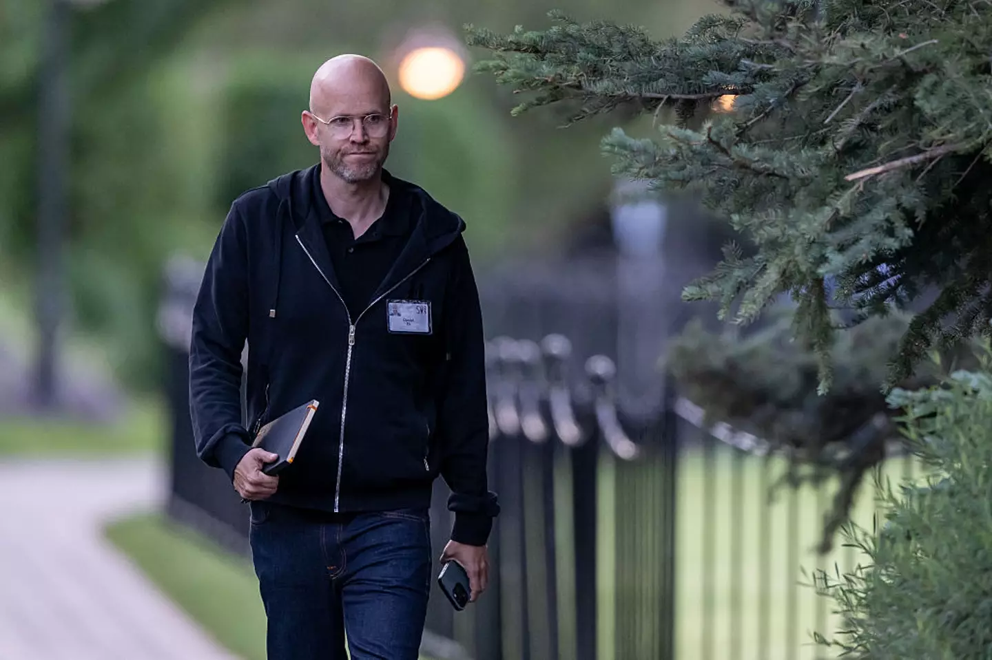 Spotify co-founder Daniel Ek suggested that AI music is strictly prohibited (David Paul Morris/Bloomberg via Getty Images)