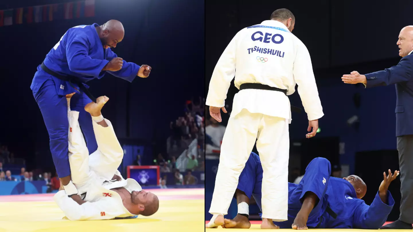 Shocking moment Olympic athlete disqualified after bizarre feud with opponent