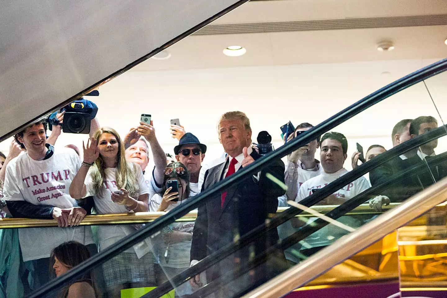 What Trump likely imagines ascending to heaven looks like (Christopher Gregory/Getty Images)