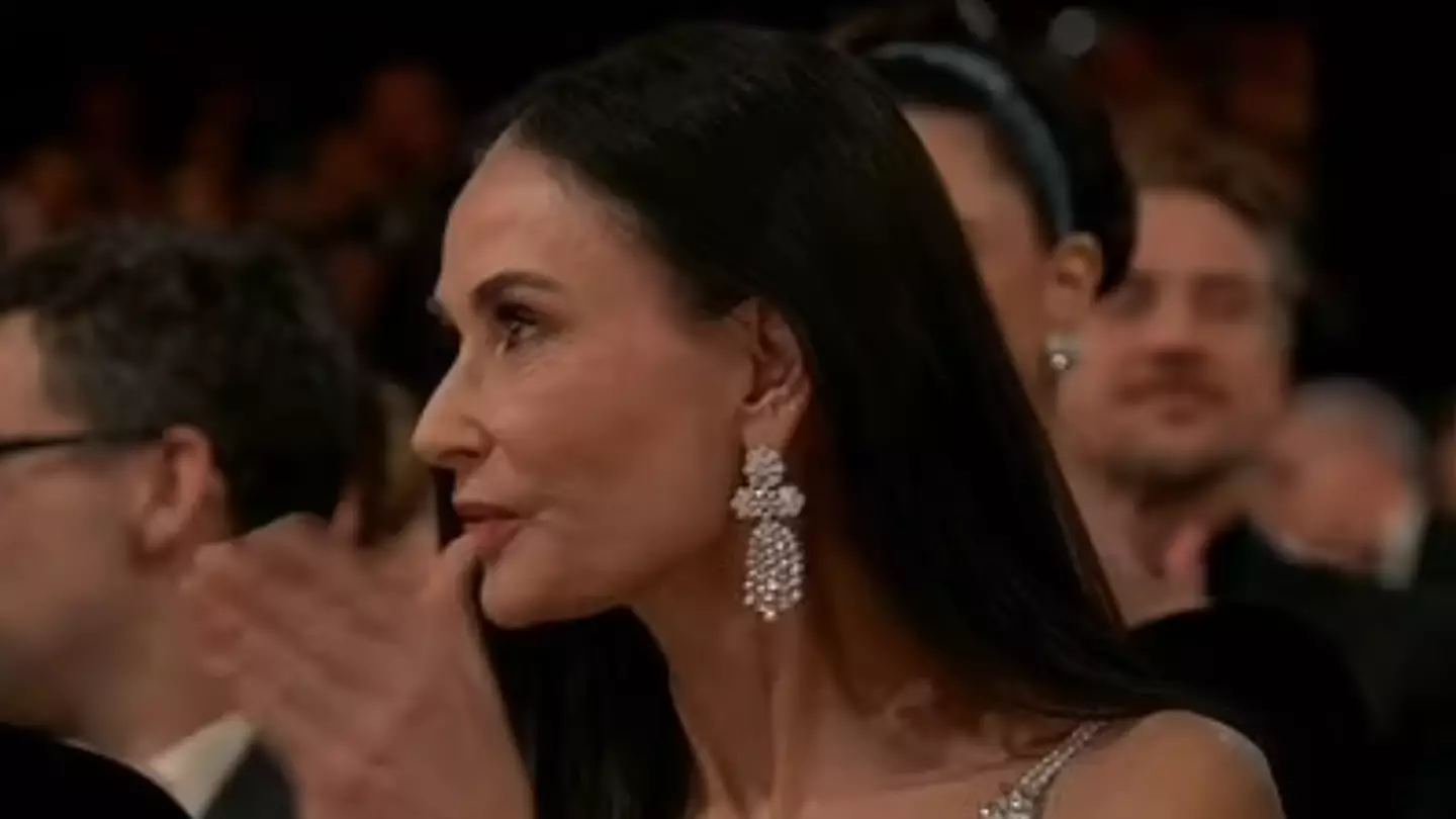 Lip reader reveals Demi Moore's one-word response to missing out on Best Actress Oscar