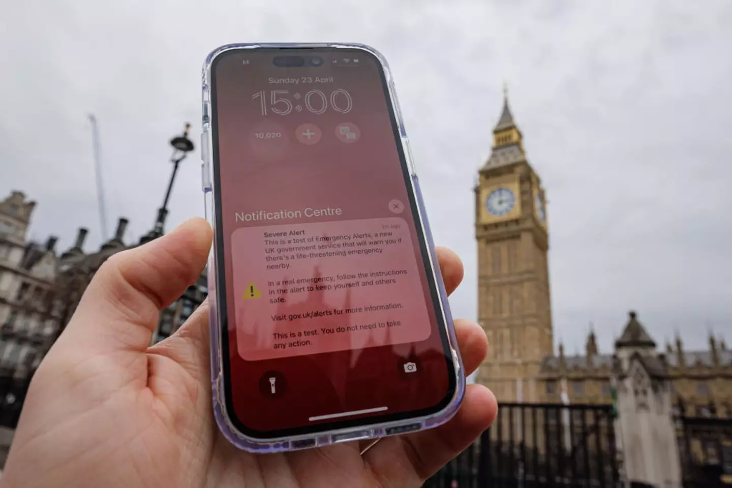 The alert has been tested in the past (Rob Pinney/Getty Images)