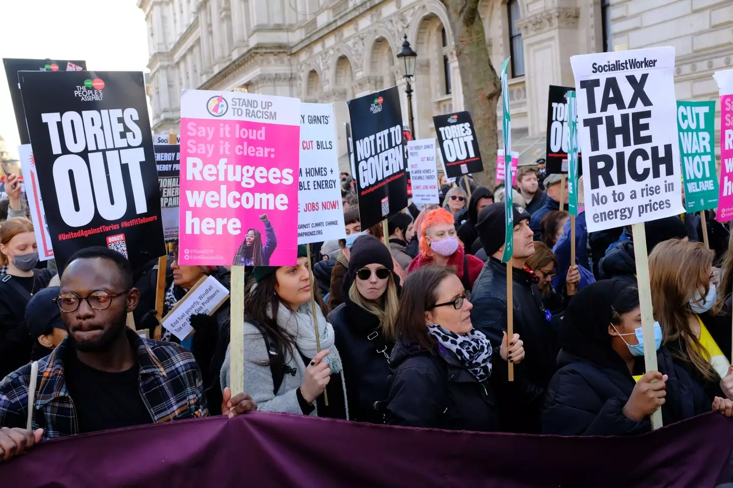 Thousands are expected to take to the streets over the cost of living crisis.