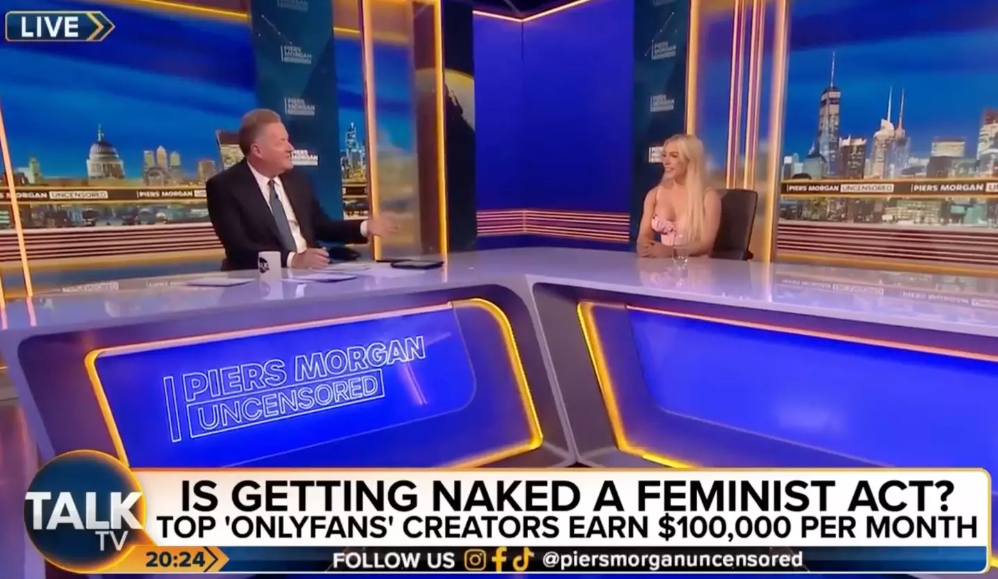 Elle Brooke appeared on TalkTV where she spoke about her decision to join OnlyFans.