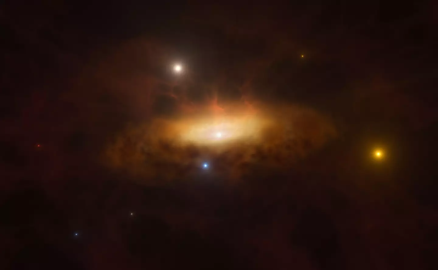 The black hole at the core of the SDSS1335+0728 galaxy (ESO/M. Kornmesser)