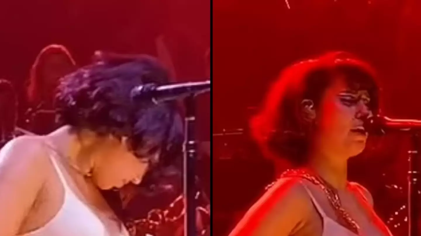 Raye explains real reason she stripped down to her underwear mid-performance