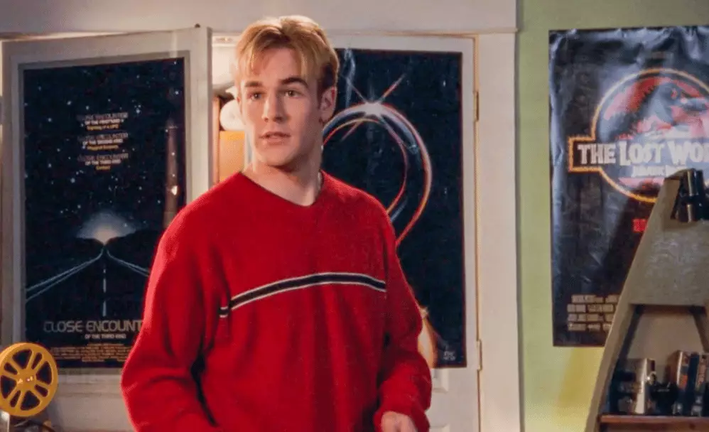 Van Der Beek's character in Dawson's Creek wanted to be a filmmaker and regularly expressed his love for Steven Spielberg (Columbia TriStar Television)