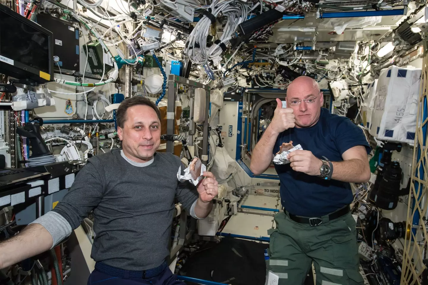 Fortunately the ISS has plenty of food, and space food takes ages to go off. (NASA via Getty Images)