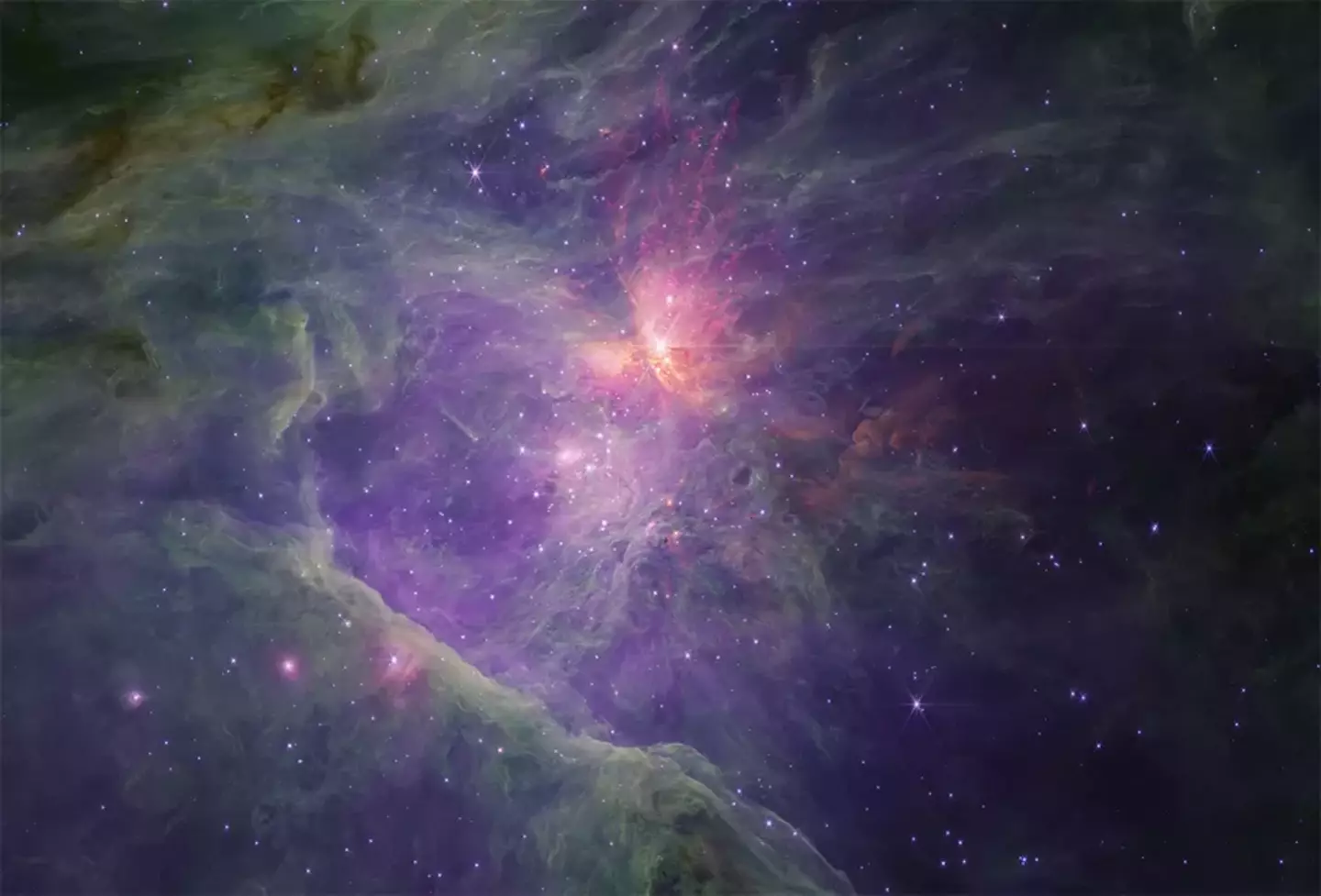 The Orion Nebula where the JWST has found more than 500 free-floating planets. NASA/ESA/CSA/MCCAUGHREAN & PEARSON