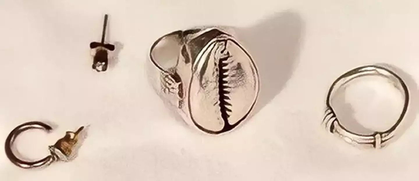 The Wembley Point Woman had been wearing this jewellery when she died (PA)