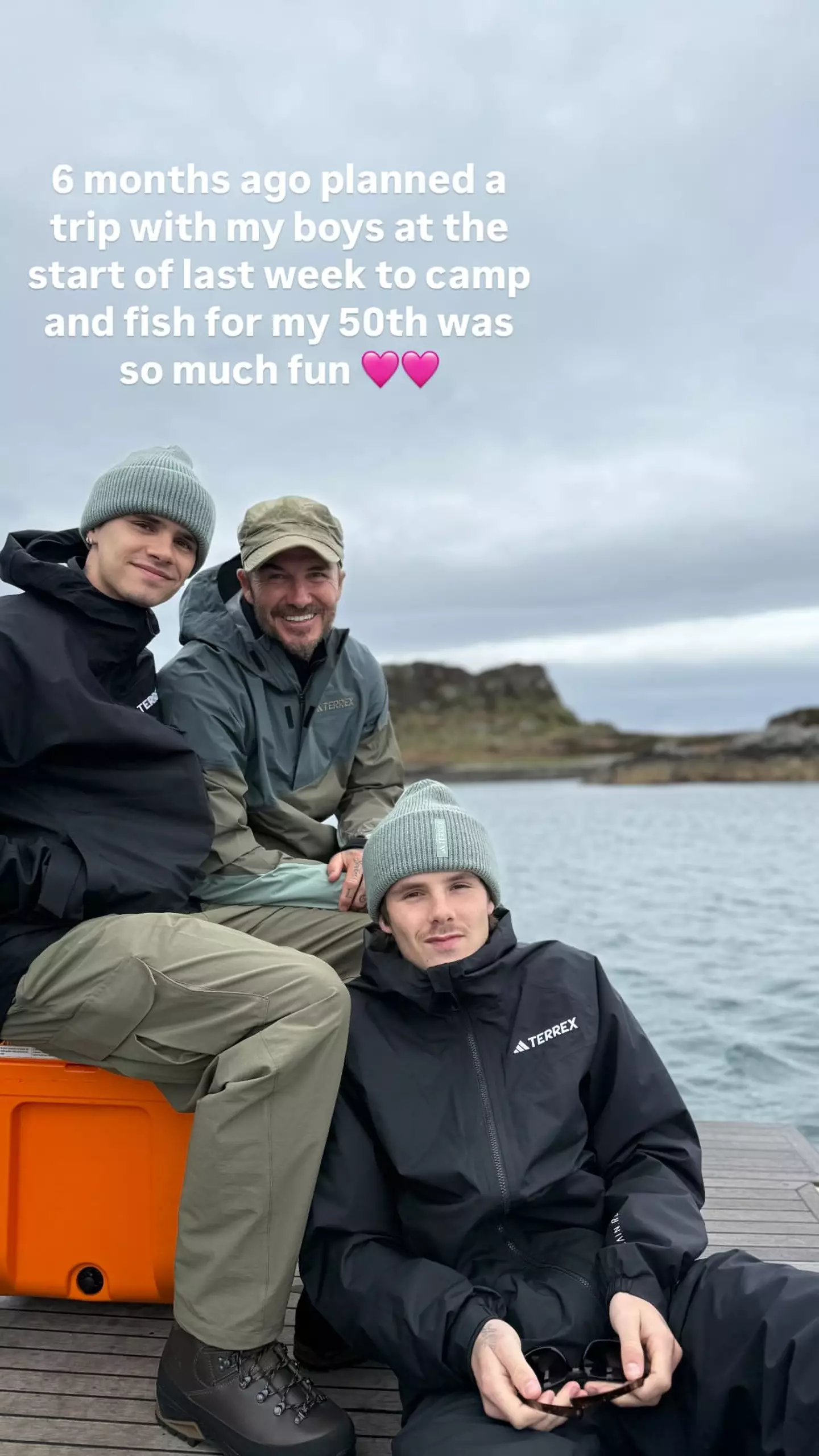 David Beckham went on the trip with his sons Romeo and Cruz (Instagram/@davidbeckham)