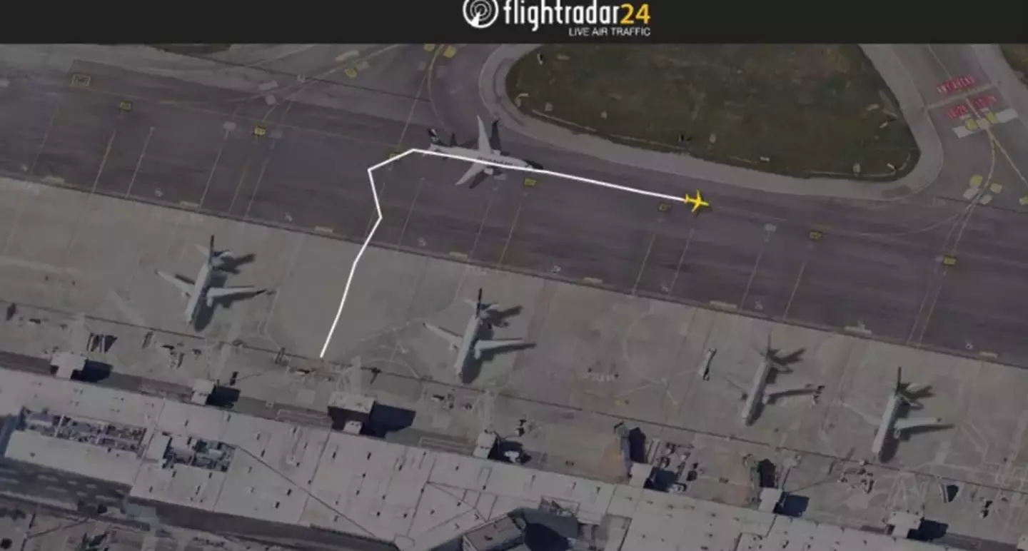 Flight V7-3511 had been moving for less than two minutes before tragedy struck (Flightradar24)