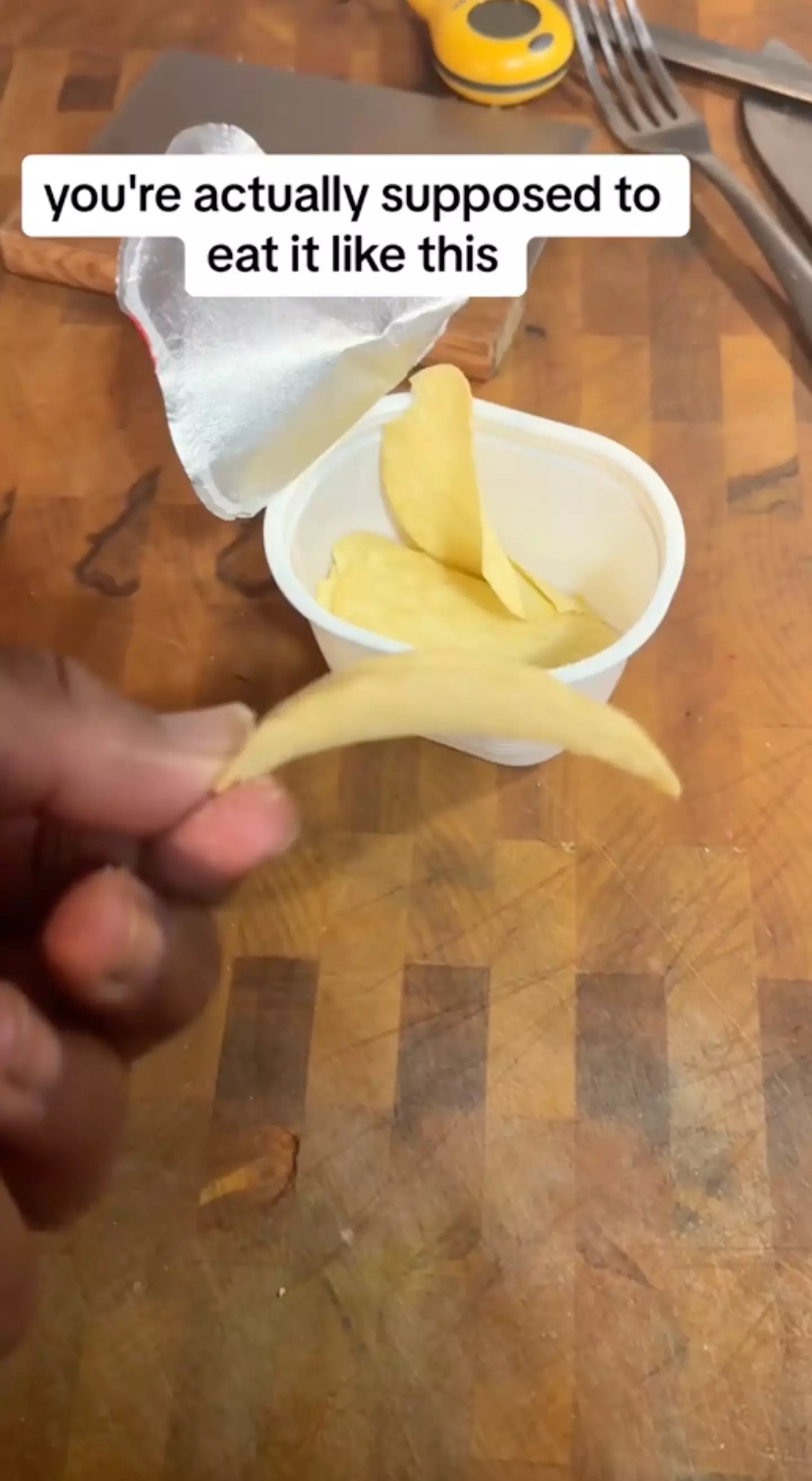 There is a 'correct' way to eat Pringles.