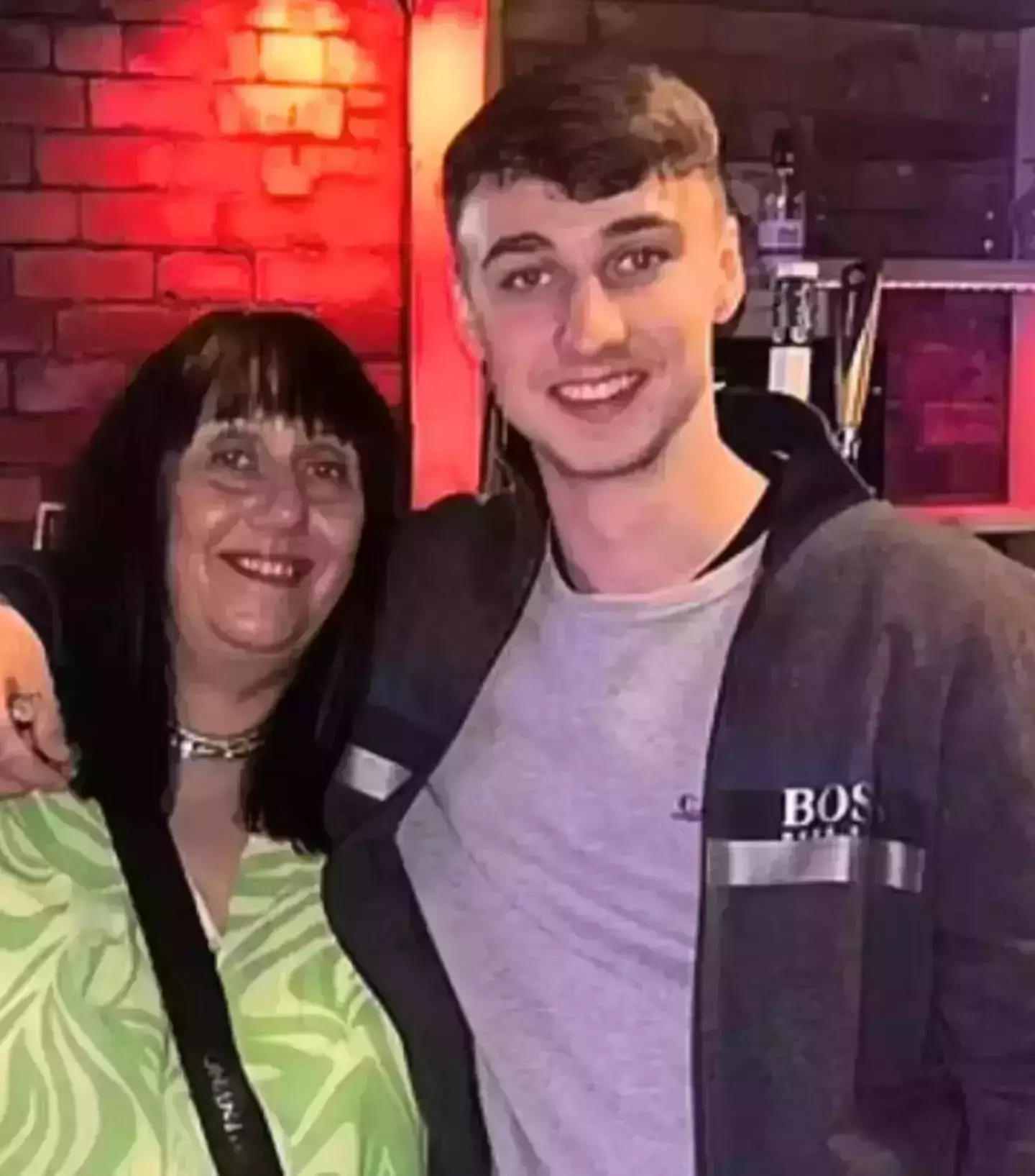 Jay pictured with his mother Debbie Duncan, who has flown out to the island.(Family Handout)