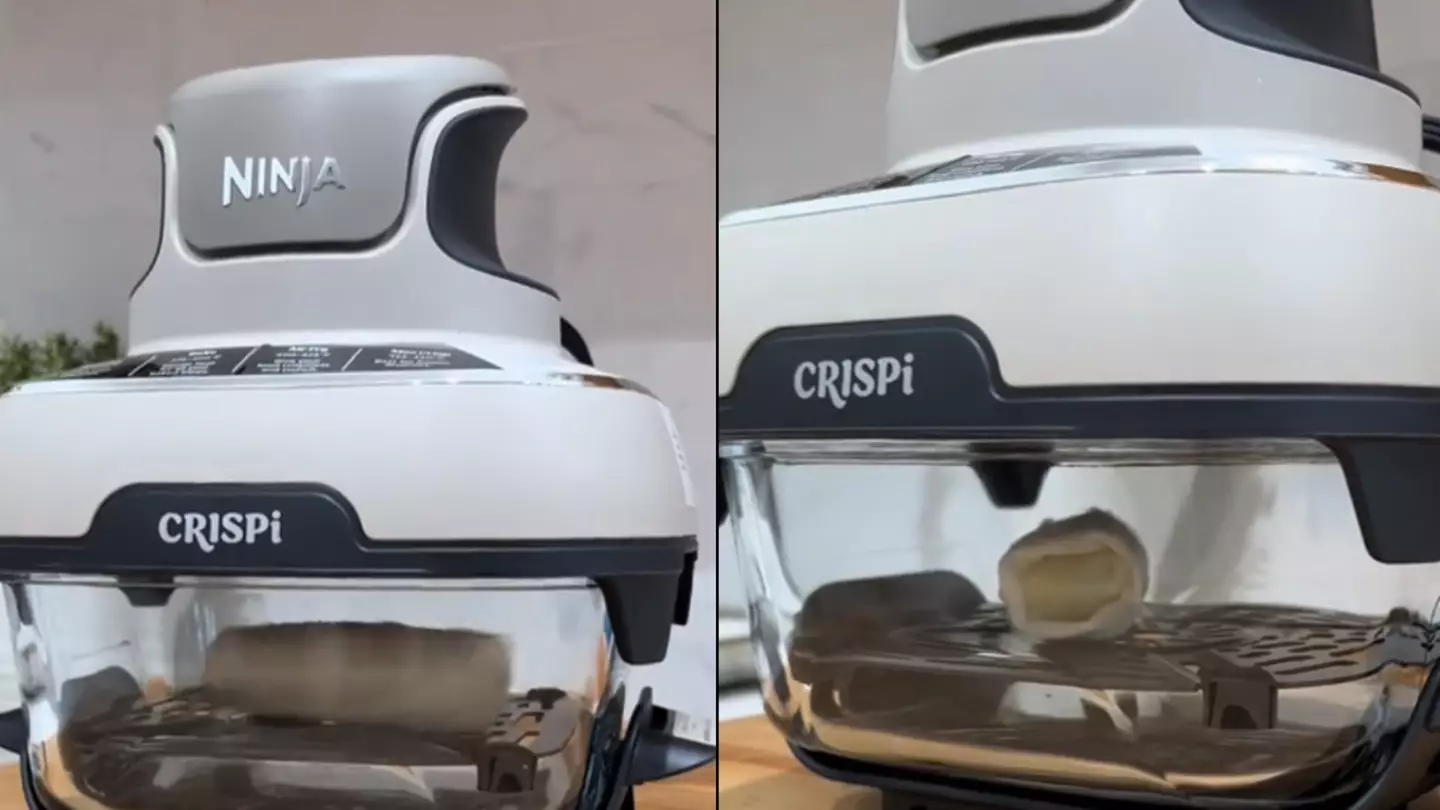 Viewers left stunned after woman reveals what food cooking inside an air fryer really looks like