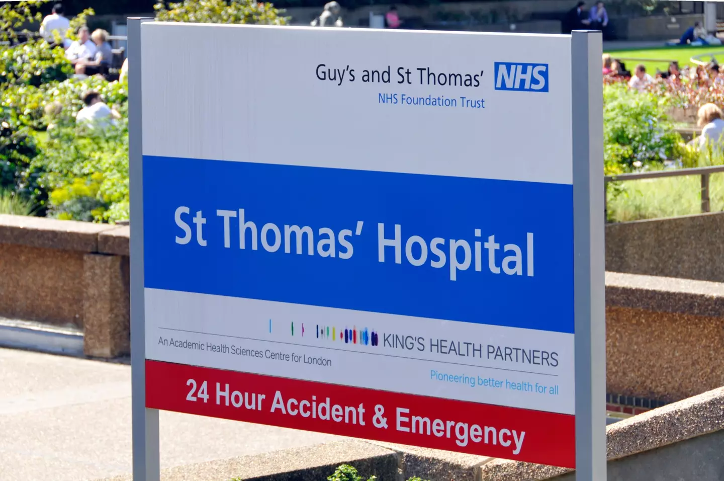 The first patient received treatment at Guys' and St Thomas' hospital.