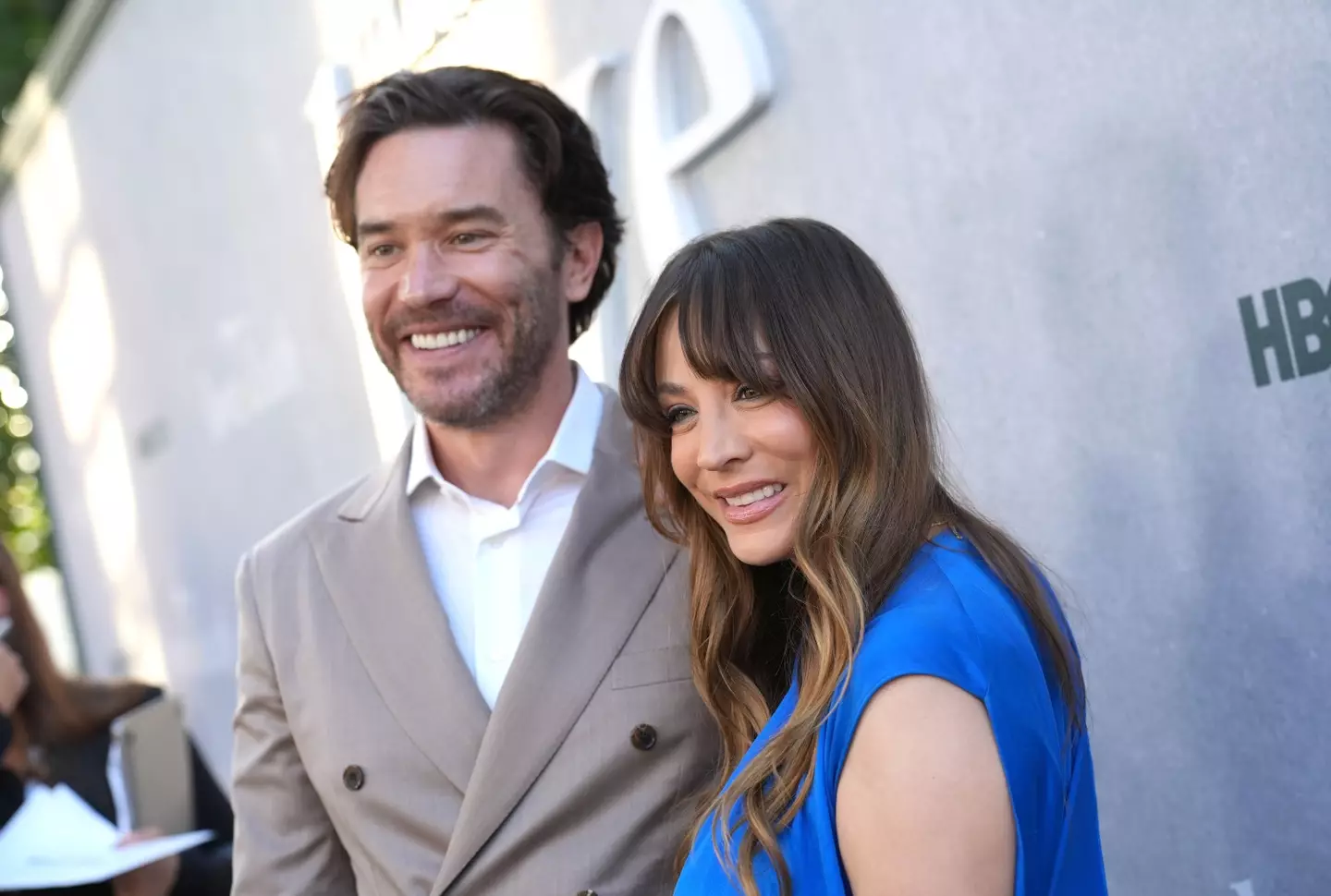 Tom Pelphrey was a bit worried about shooting the scenes as partner Kaley Cuoco was pregnant. (JC Olivera/GA/The Hollywood Reporter via Getty Images)