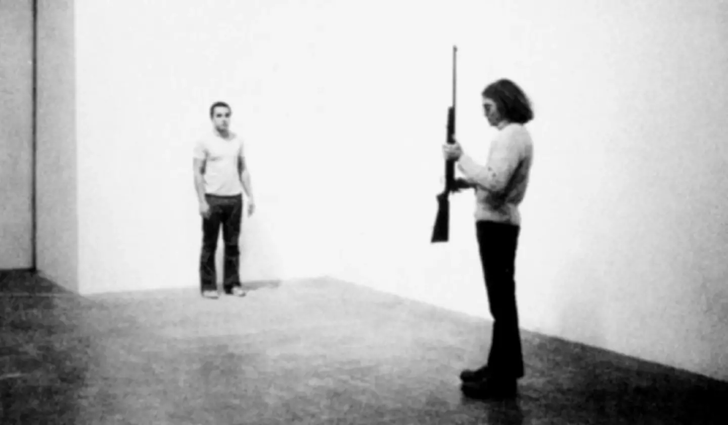 His mate took hold of the rifle. (Youtube/ New York Times)