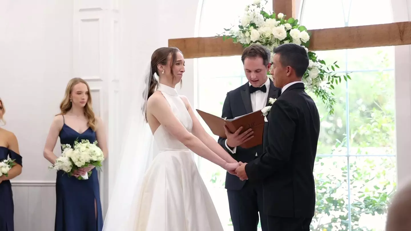 Angry bride struggles through vows due to behaviour of 'disrespectful' guest at 'adult-only' wedding