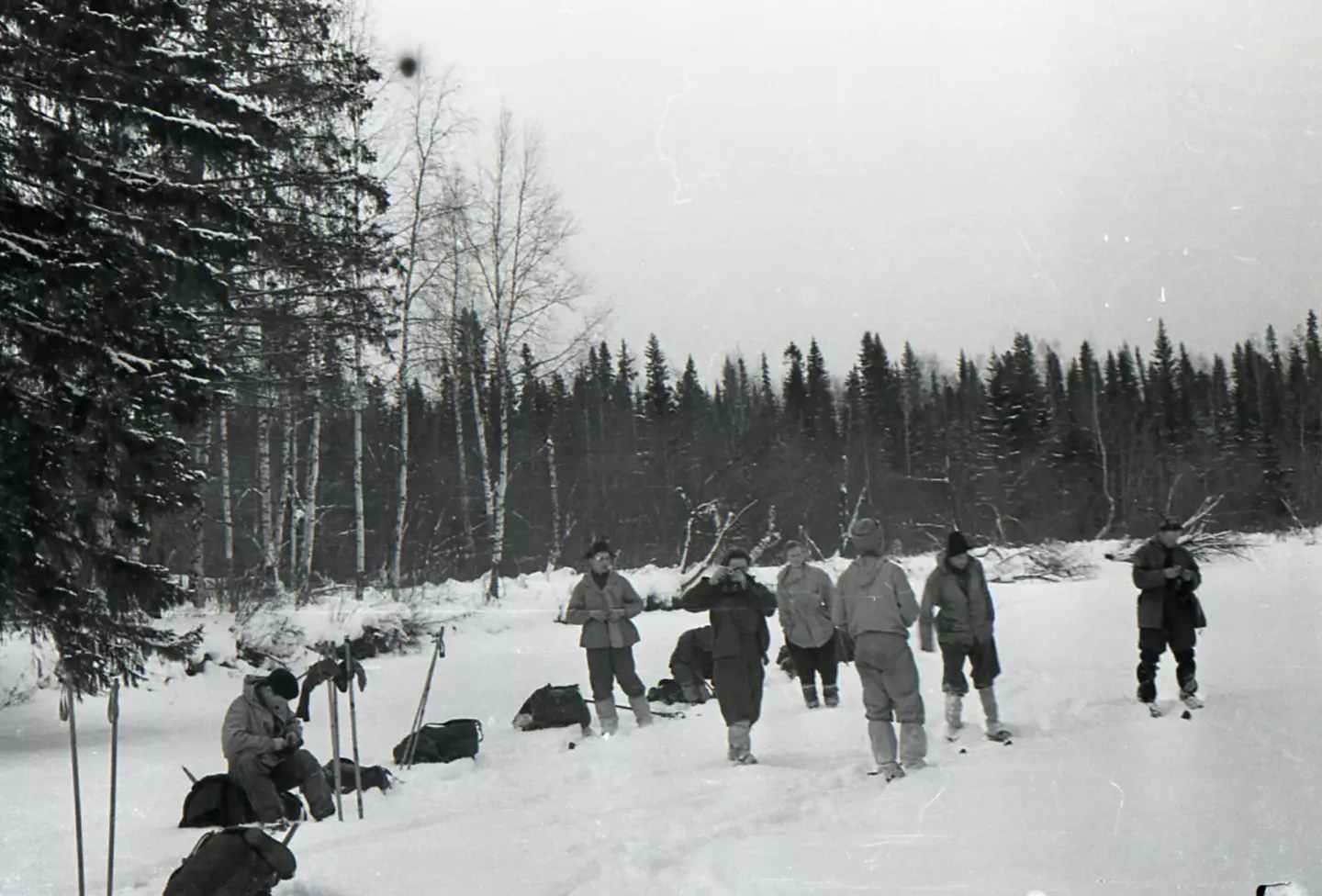 Some photos taken by the hikers were recovered and show them in their last days of life (Russian National Archives)