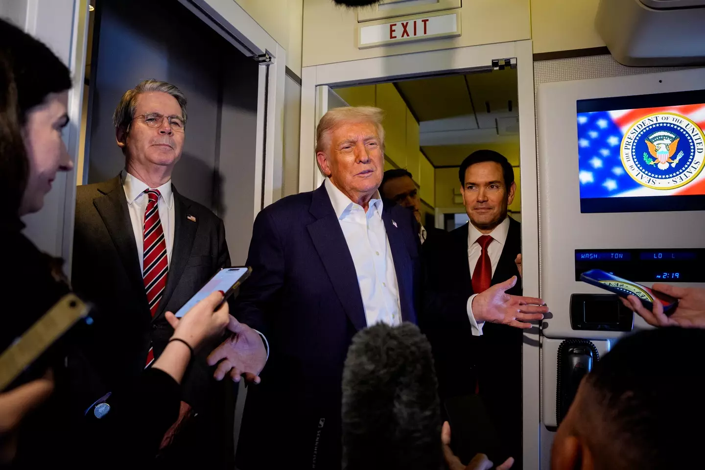 He told reporters on Monday that he 'would love to' continue leading the country (Andrew Harnik/Getty Images)