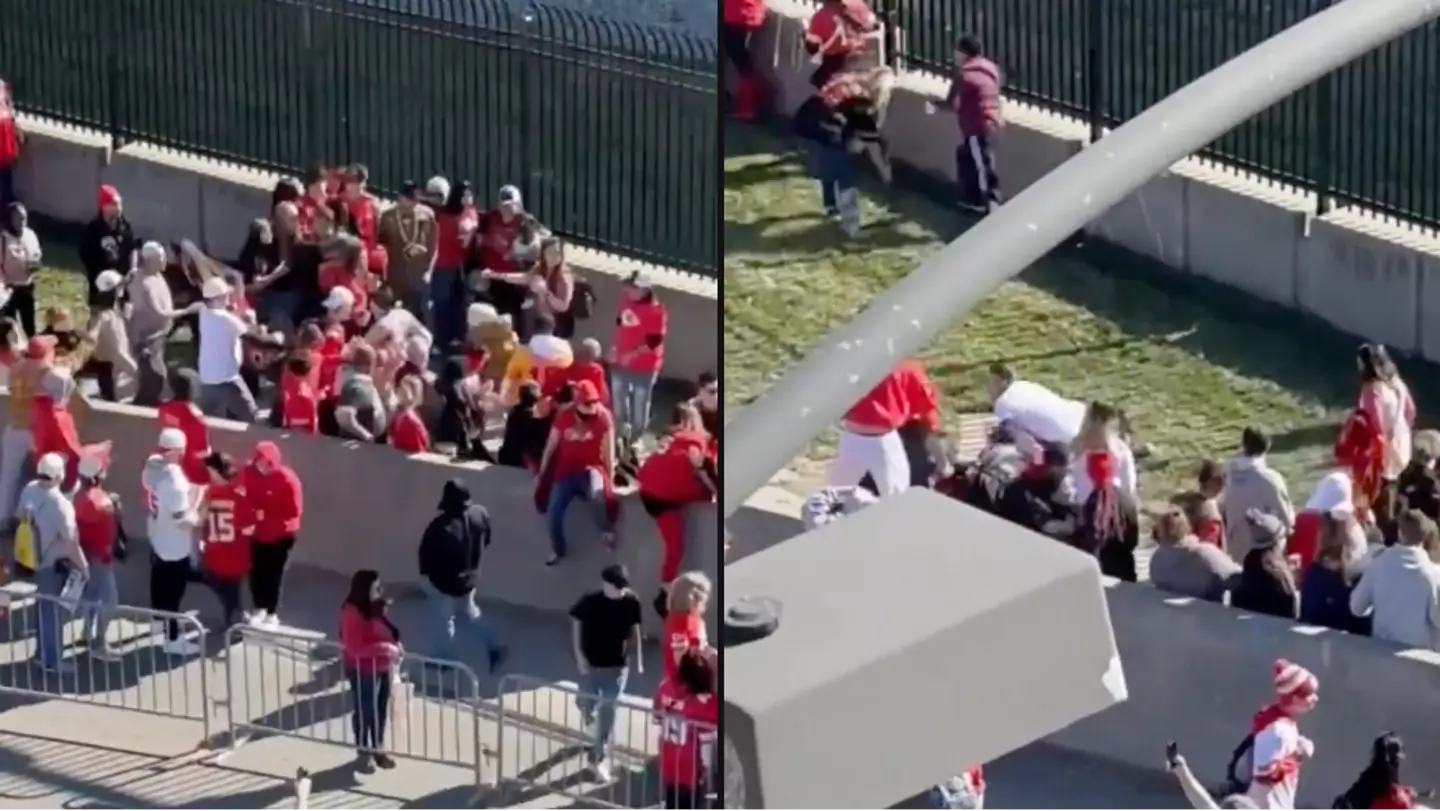 Incredible video shows moment public tackled suspect to ground after fatal shooting at Super Bowl parade