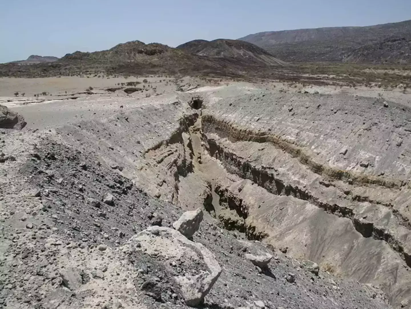The ground has split open in places, and in a process that could take millions of years a new continent and ocean will form (Julie Rowland, University of Auckland)