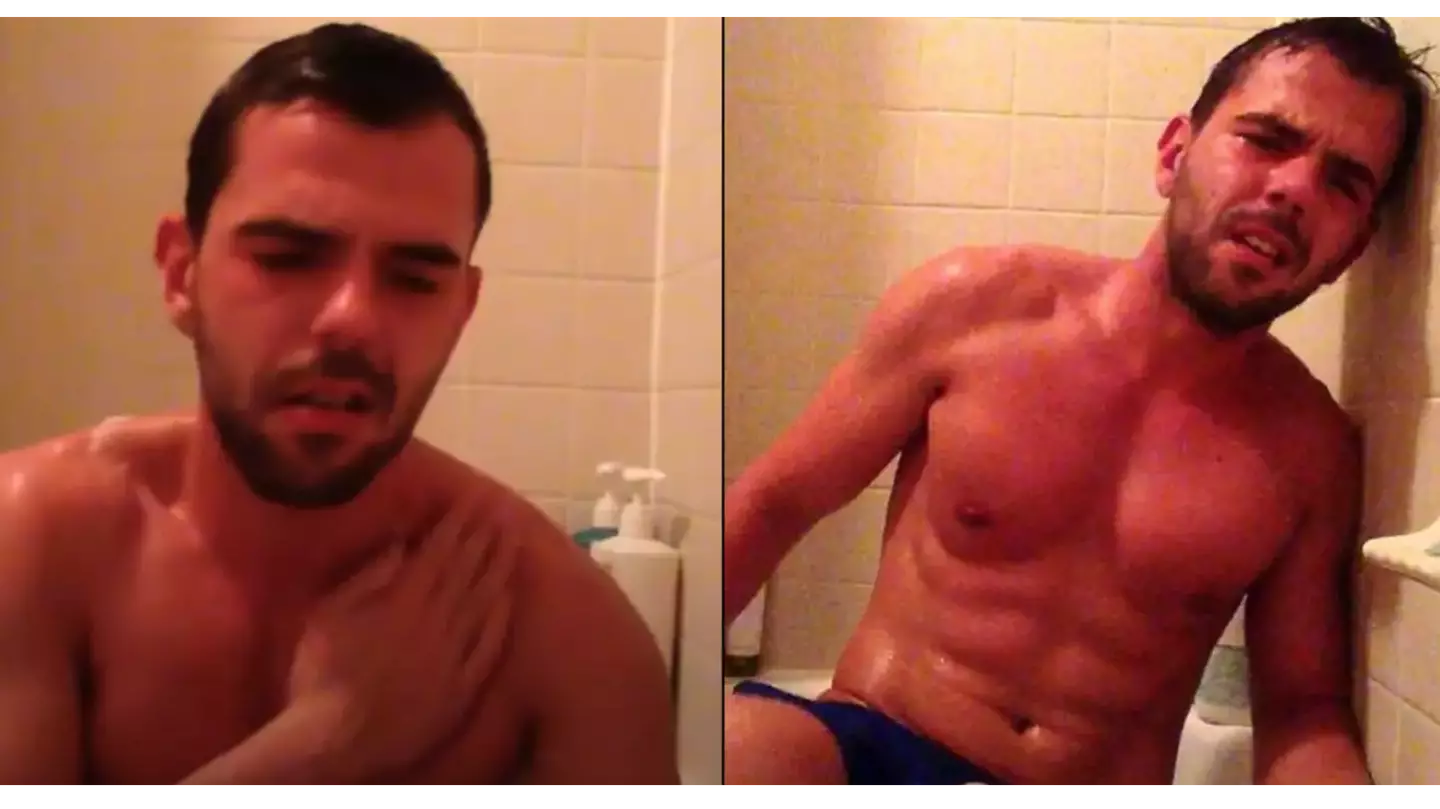 Man captured exact moment heart attack took over his body in shocking footage