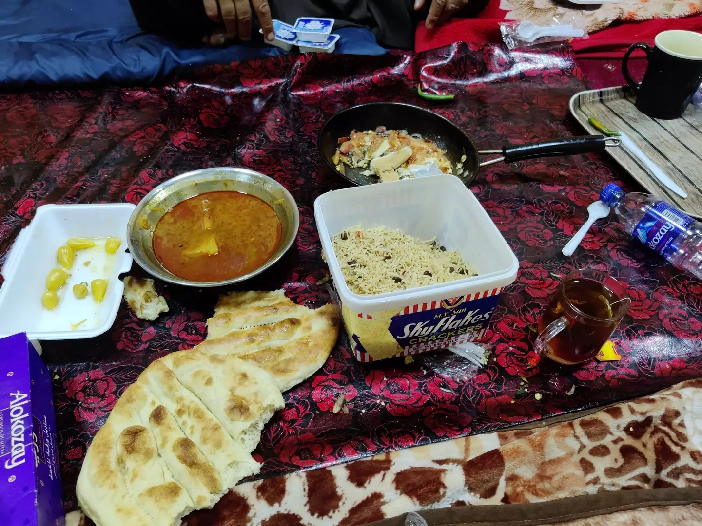 The Taliban apparently served Routledge some good grub.