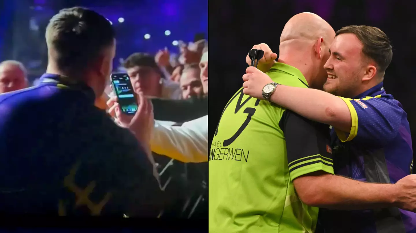 Luke Littler fans all ask the same question after darts star opens supporter's FIFA pack on walkout