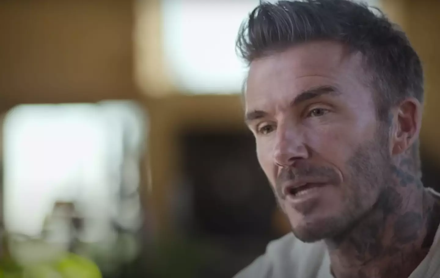 David Beckham spoke about 'tabloid stories' during the documentary.