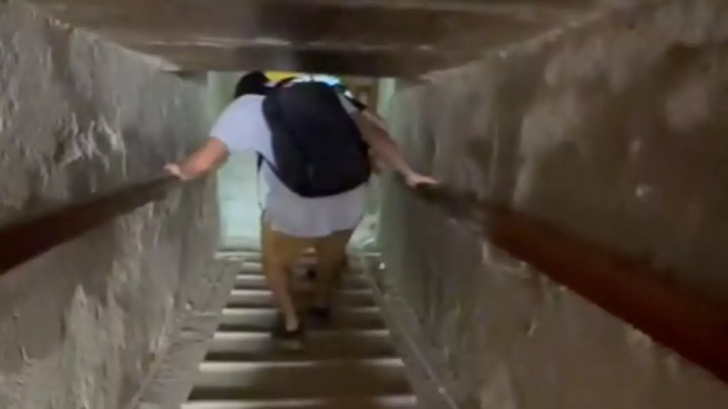 People freaking out after seeing claustrophobic reality of visiting Egyptian pyramids