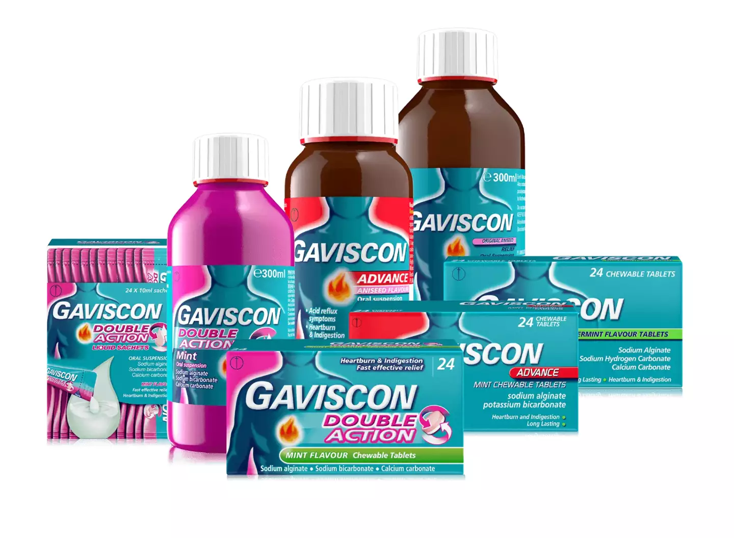 Gaviscon and other over-the-counter medications might be difficult to get as well.