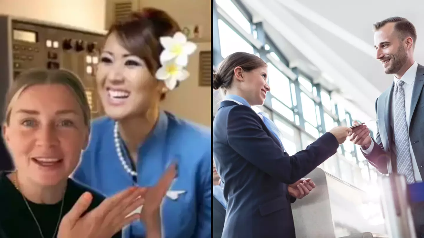 Flight attendant explains why crew look you up and down