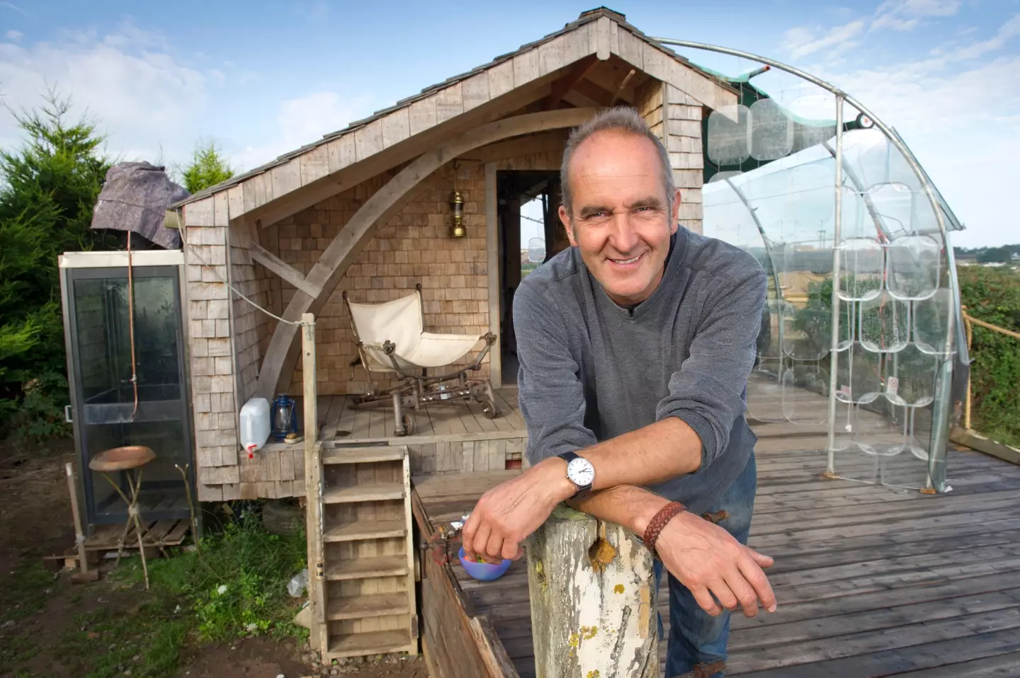 If there was a naked man behind much loved Grand Designs presenter Kevin McCloud he was entirely oblivious to it.