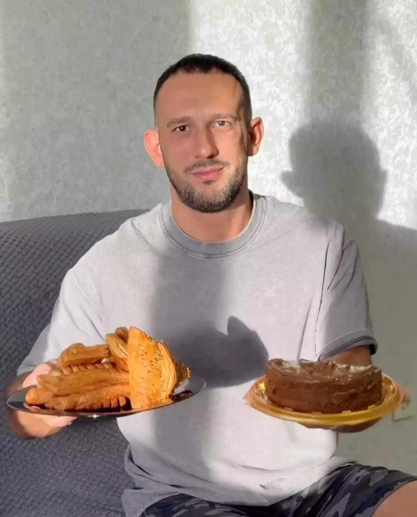 The 30-year-old had been gorging on junk food for weeks (East2West)