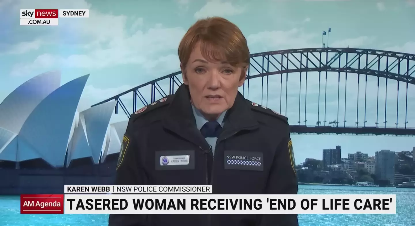 NSW Police Commissioner Karen Webb said she wants the full context before seeing the footage.