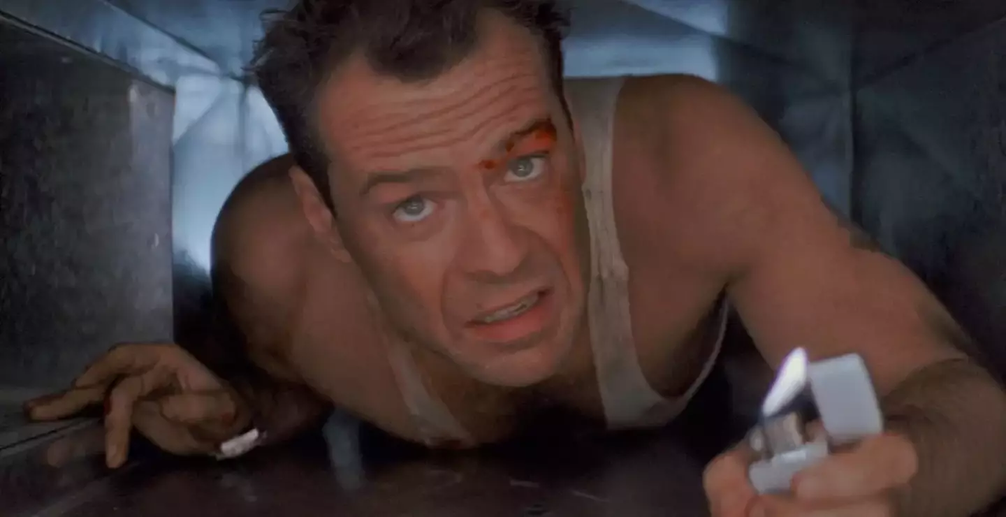 Chandler, Joey and Ross were huge fans of Die Hard but didn't react when the real life John McClane was in front of them.