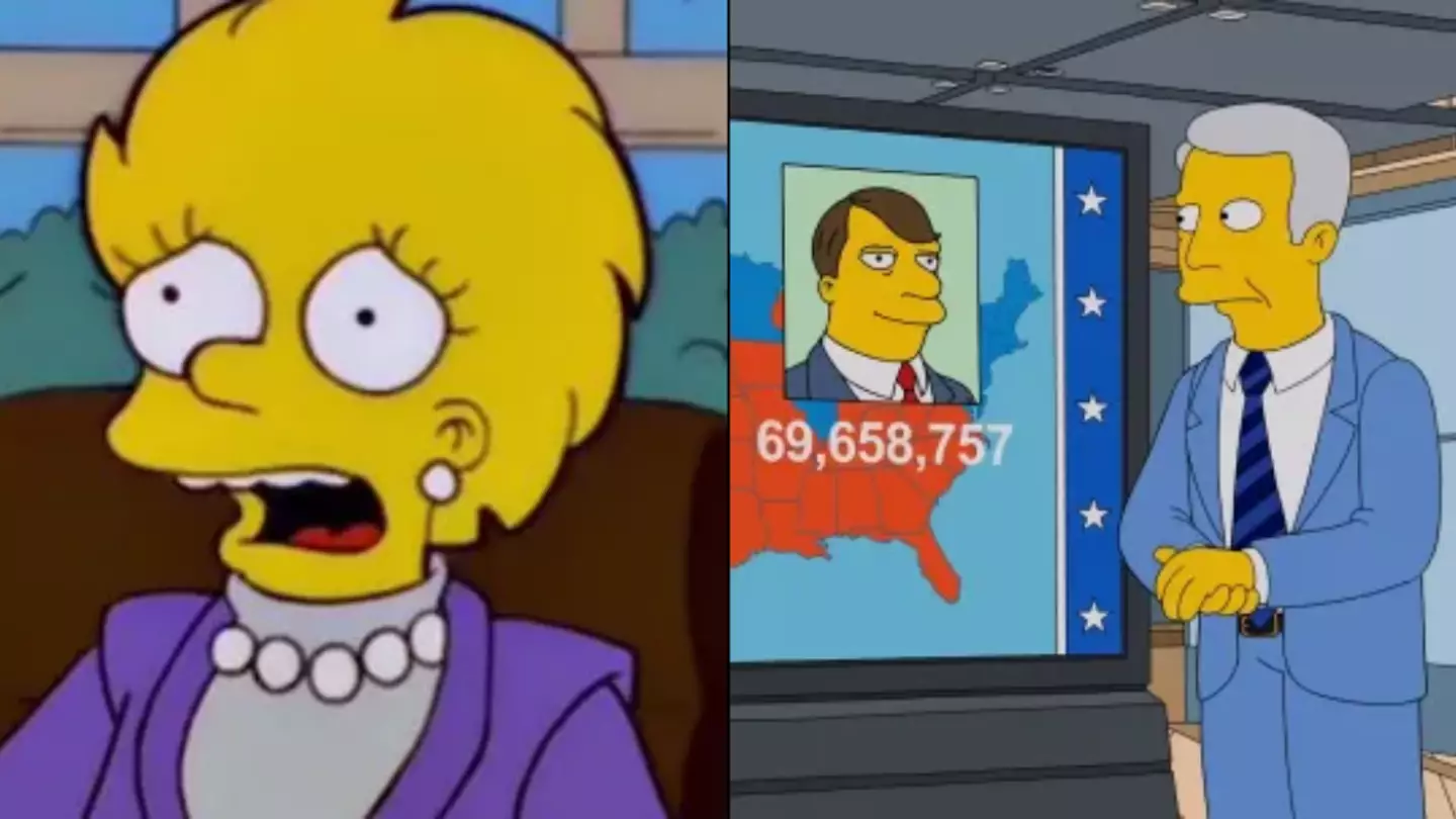 The Simpsons fans convinced show predicted US 2024 election map with uncanny accuracy 20 years ago