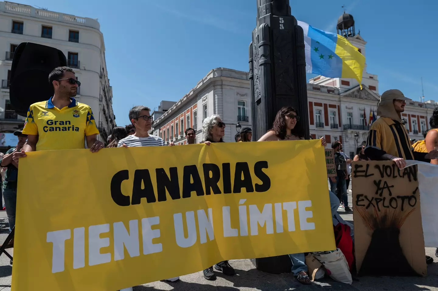 There have been protests against too much tourism in the Canary Islands (Marcos del Mazo/LightRocket via Getty Images)