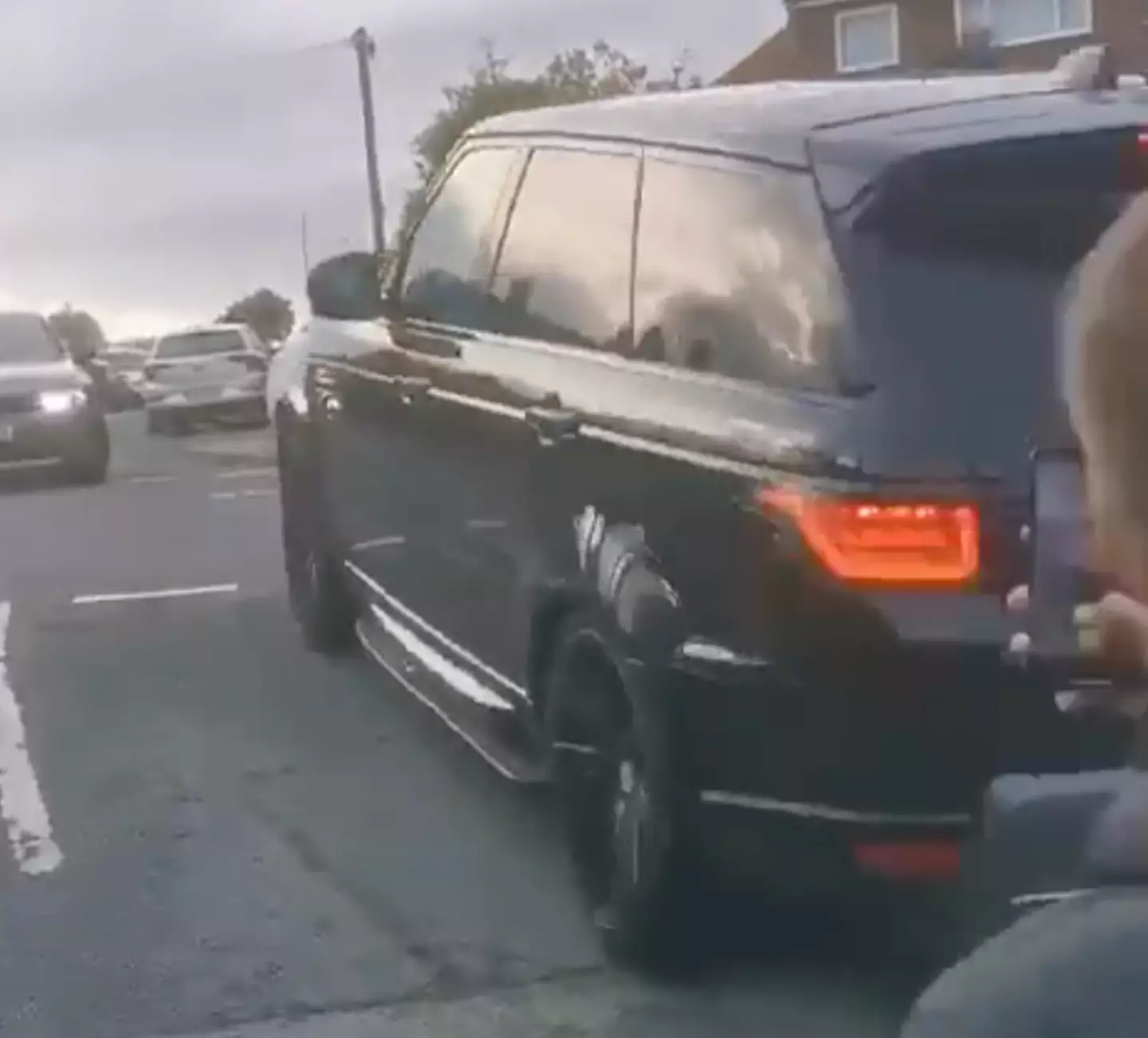 The UFC fighter was driven away from the pub after walking out.