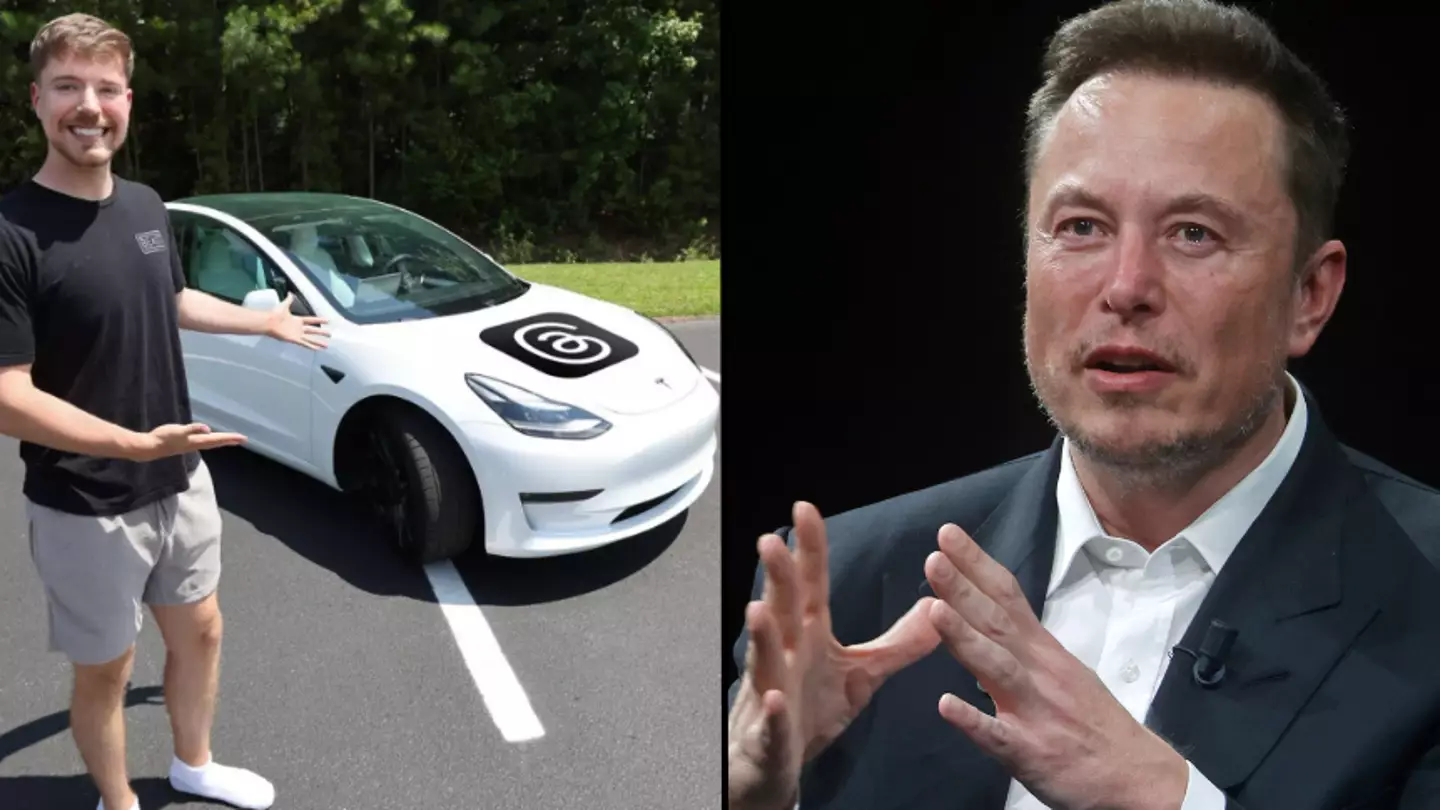 Fans praise MrBeast for ‘roasting’ Elon Musk by celebrating launch of Threads with Tesla giveaway