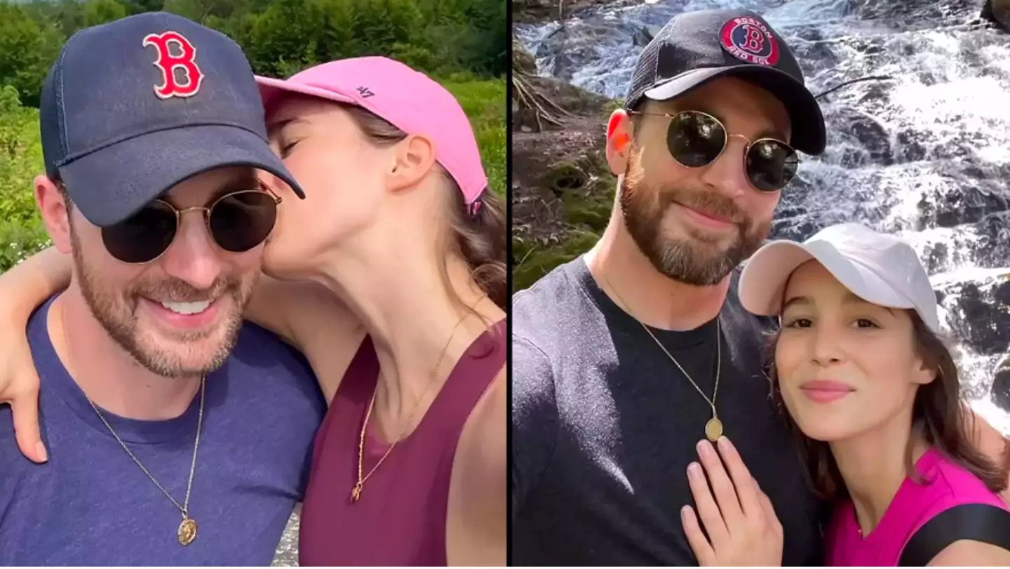 Chris Evans and Alba Baptista get 'married' in private wedding