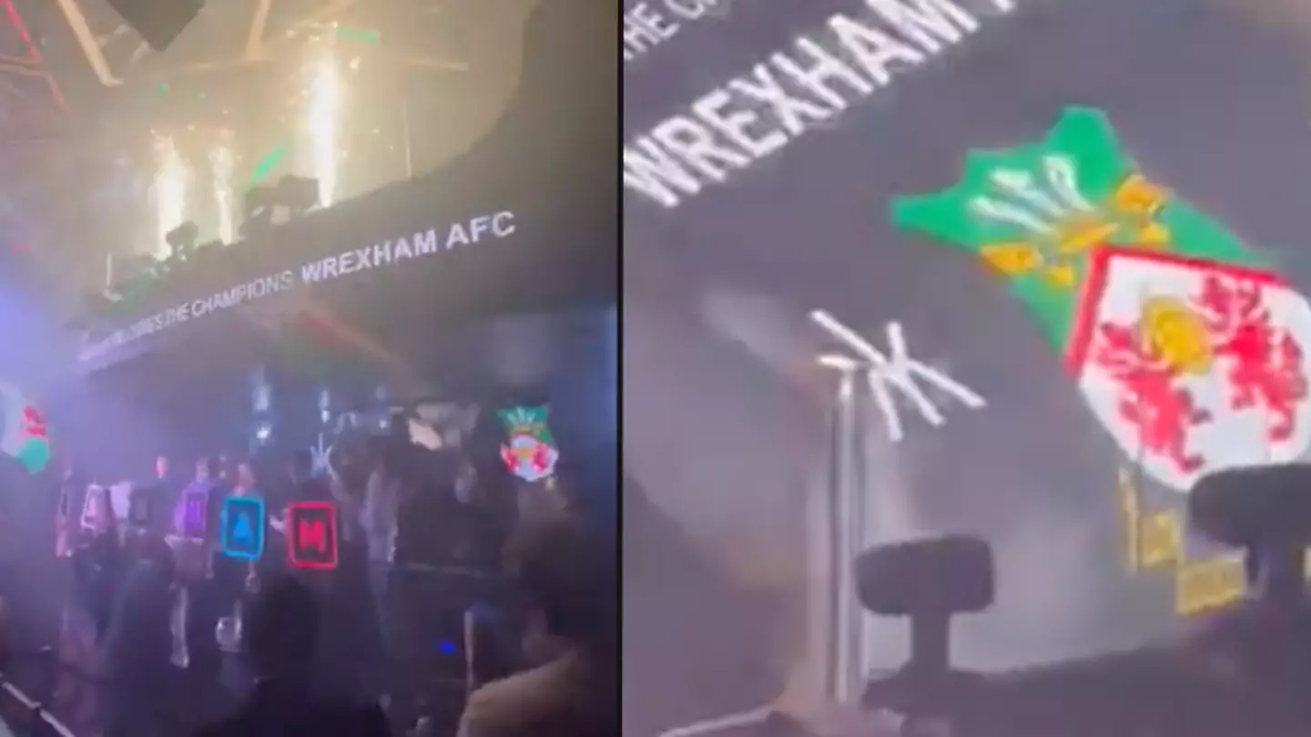 Wrexham players get unbelievable welcome at world-famous nightclub on first night of Las Vegas trip